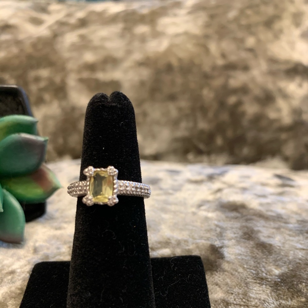 Judith Ripka Citrine Statement Ring - image 2